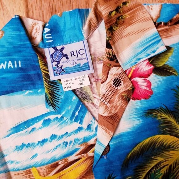 NWOT RJC Hawaiian Shirt & Shorts Set - Picture 3 of 5